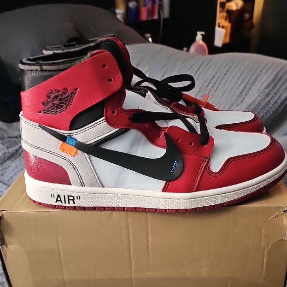 Jordan Red and Black Sneakers - Picture 1 of 4